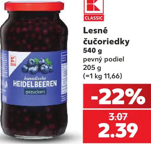 K-Classic Lesné čučoriedky