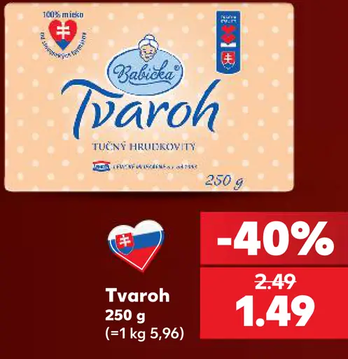 Babička Tvaroh tučný hrudkovitý