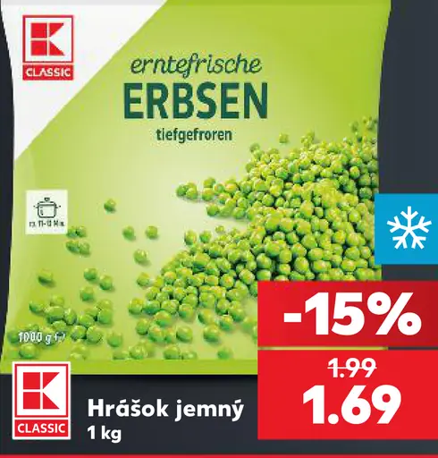 K-Classic hrášok jemný