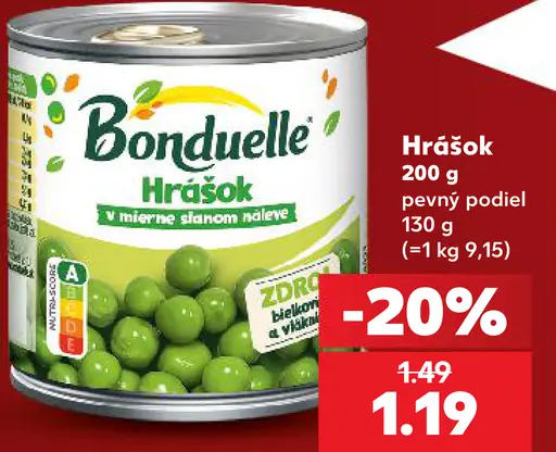 Bonduelle Hrášok