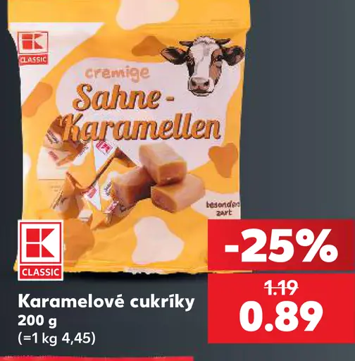 K-Classic Karamelové cukríky