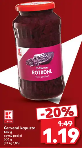 K-Classic Červená kapusta