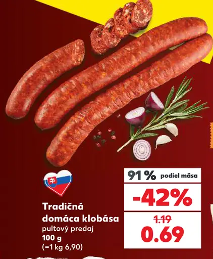 Tradičná domáca klobása