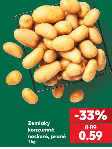 Zemiaky konzumné neskoré prané