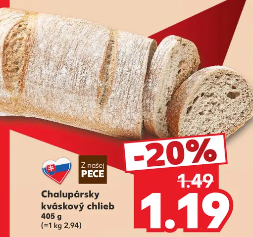 Chalupársky kváskový chlieb