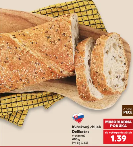 Kváskový chlieb Delikates viaczrnný