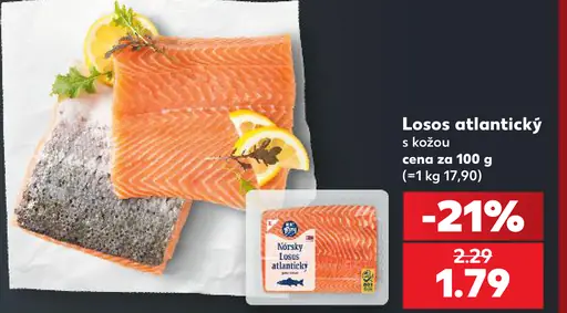 Losos atlantický s kožou