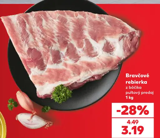 Bravčové rebierka z bočka