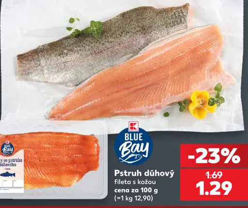 Blue Bay pstruh dúhový filety s kožou