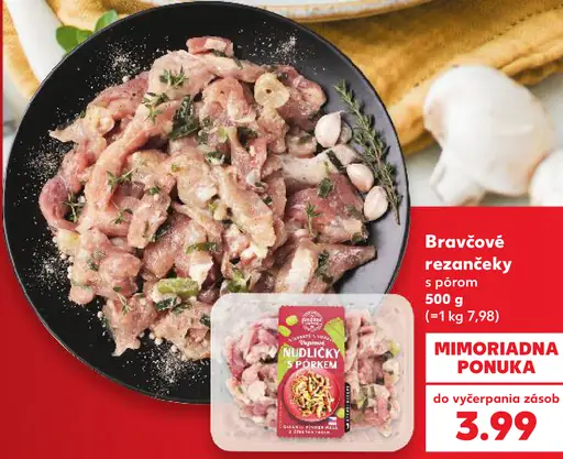 Bravčové rezančeky s pórom