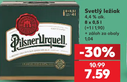 Pilsner Urquell Pivo ležiak svetlý