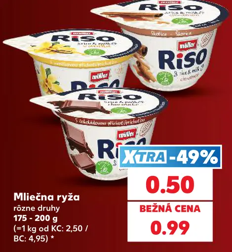 Milsy Mliečna ryža rôzne druhy