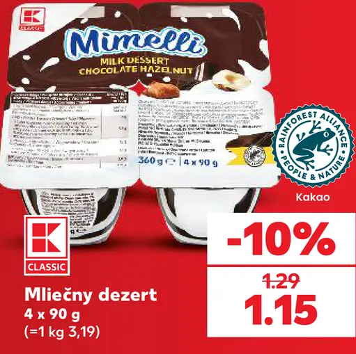 K-Classic Mliečny dezert