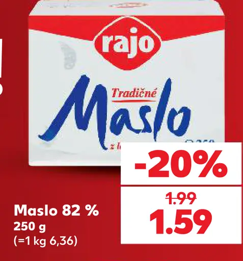 Rajo Lakto Free Delaktózované maslo