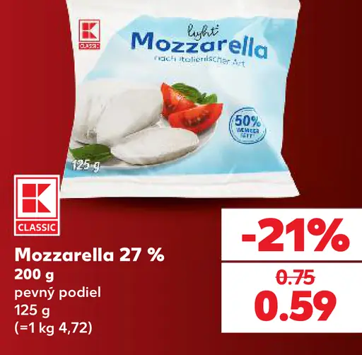 K-Classic Mozzarella 45%