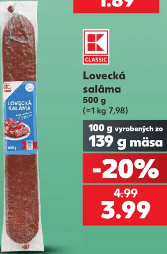 K-Classic Lovecká saláma