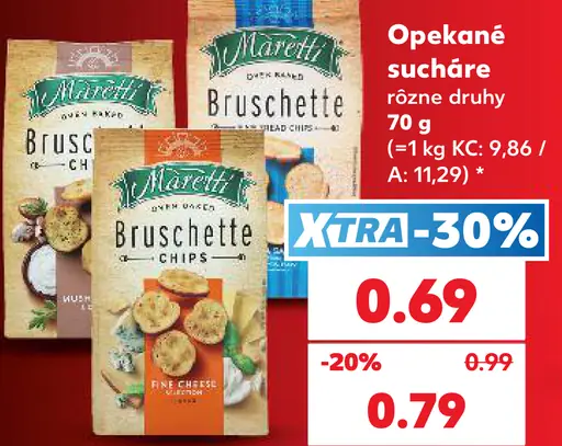 Maretti bruschette – rôzne druhy