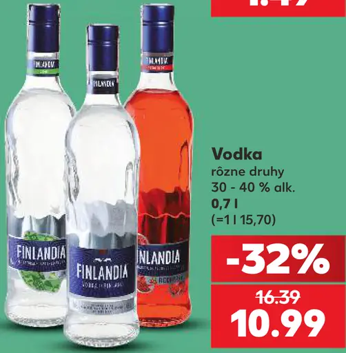 Vodka rôzne druhy