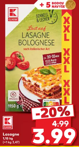 K Classic Lasagne Bolognese
