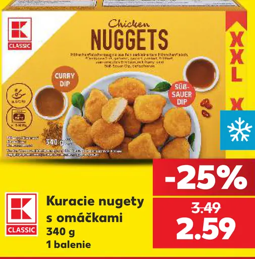 K-Classic Kuracie nugety s omáčkami