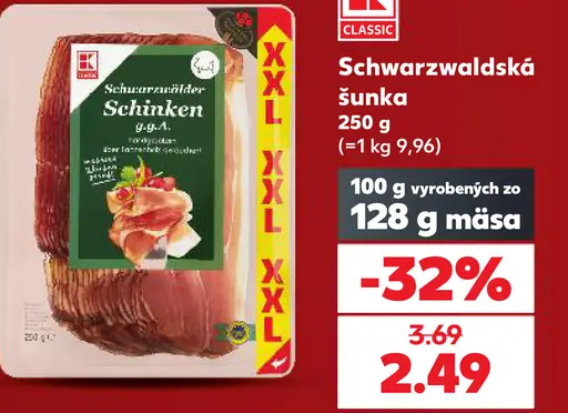 K-Classic Schwarzwaldská šunka