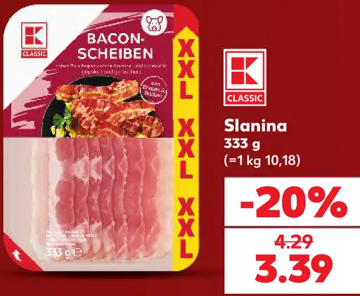 K-Classic Slanina plátky