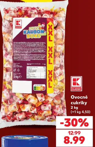 K-Classic ovocné cukríky