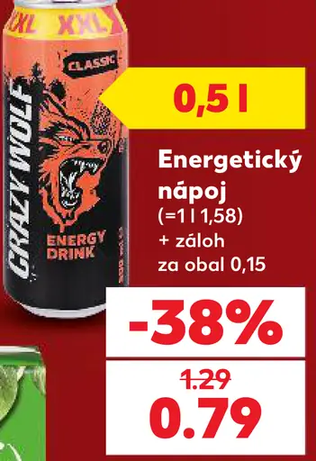 Grizzly Wolf energetický nápoj