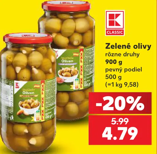 K-Classic Zelené olivy
