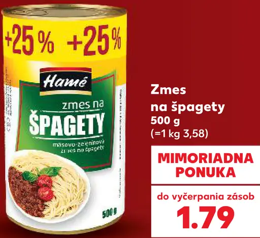 Hamé Zmes na špagety