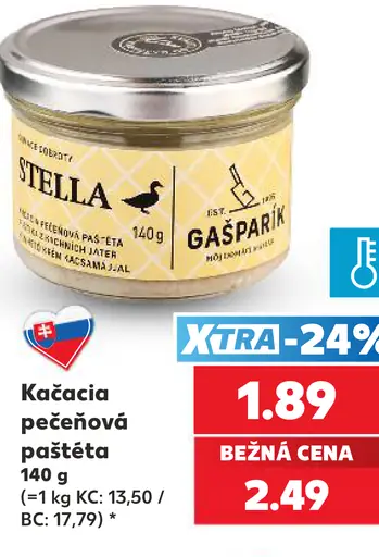 Gašparík Stella kačacia pečeňová paštéta