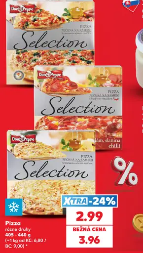 Pizza Selection – rôzne druhy
