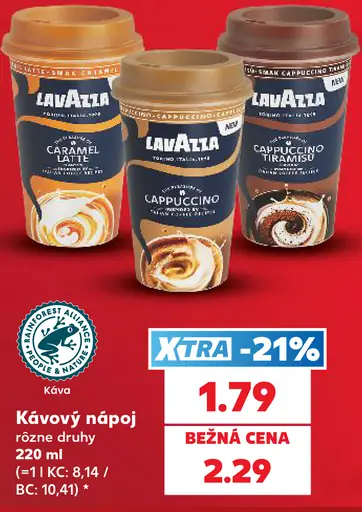 Lavazza kávový nápoj rôzne druhy