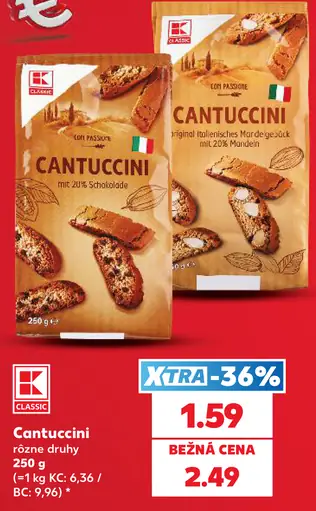 K-Classic Cantuccini rôzne druhy