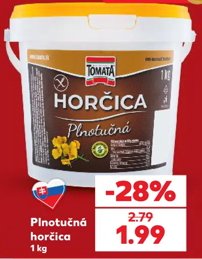 Tomata Horčica plnotučná