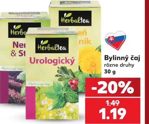 Herbatea bylinný čaj rôzne druhy