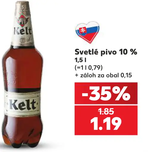 Kelt Svetlé výčapné pivo 10%