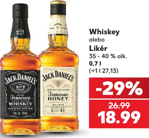 Jack Daniel’s whiskey alebo likér