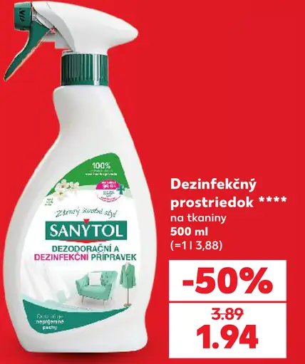 Sanytol dezinfekčný prostriedok na tkaniny