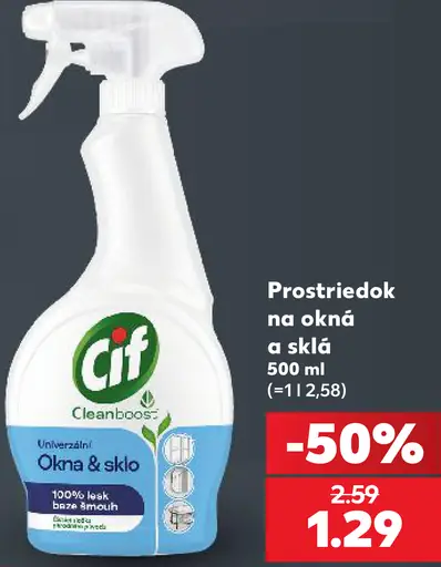 Cif Čistič na okná a sklá