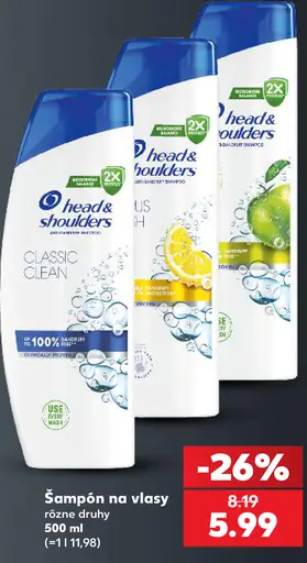 Head & Shoulders šampón na vlasy