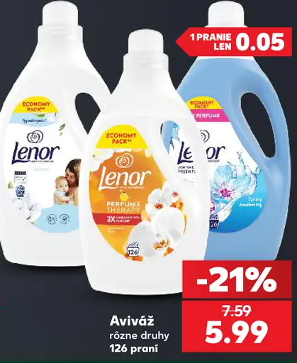 Lenor aviváž rôzne druhy