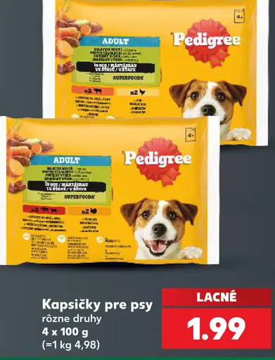 Pedigree kapsičky pre psy