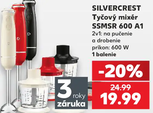 SilverCrest Tyčový mixér SSMSR 600 A1