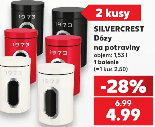 Silvercrest Skladacie dózy na potraviny