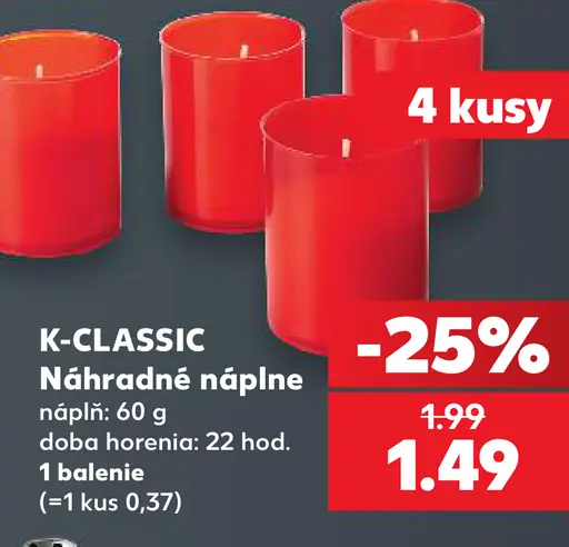 K-Classic náhradné náplne
