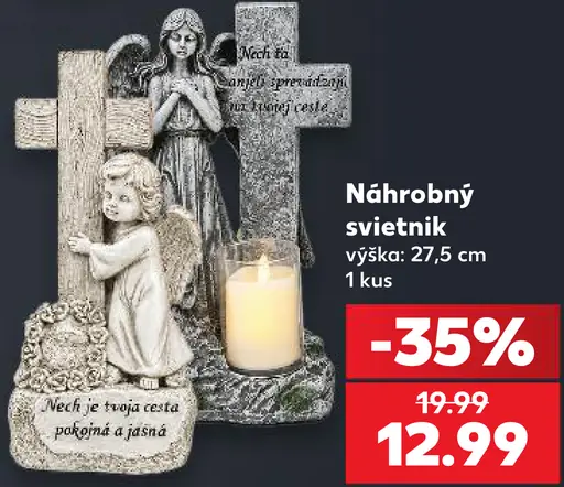 Náhrobný svietnik, výška 27,5 cm