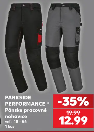 PARKSIDE PERFORMANCE Pánske pracovné nohavice
