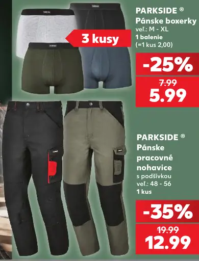 Parkside Pánske boxerky