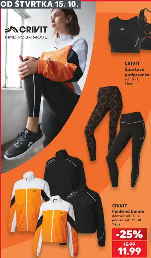 CRIVIT Funkčná bunda